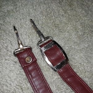 Brown leather mens belt